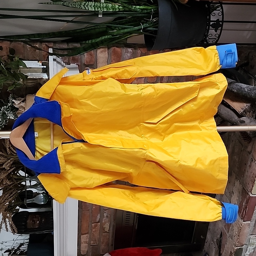 Vintage Kokatat Men QuarterZip Weatherproof Kayaking Canoeing Hooded Jacket Sz L